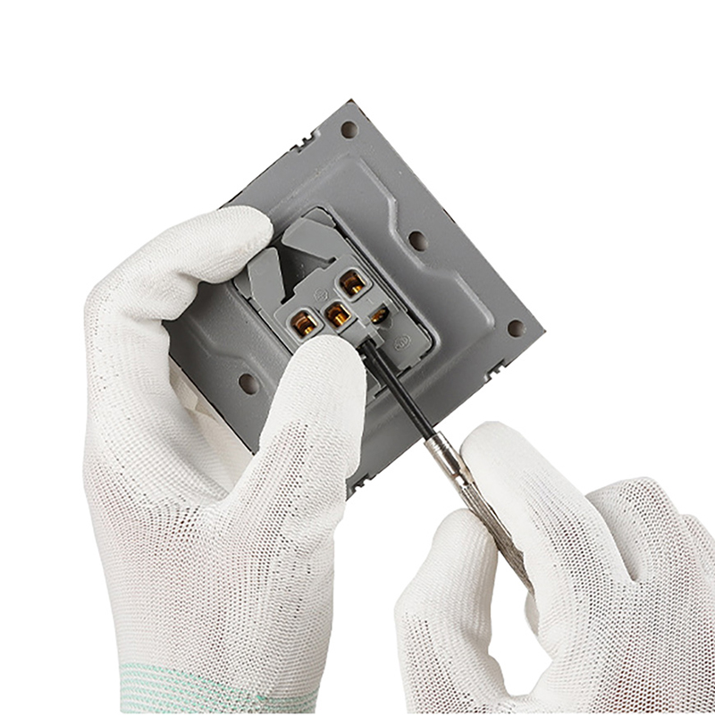 Nylon palm pu belagd handske