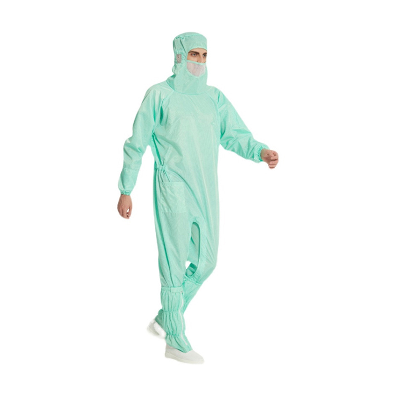 Anti statisk groddräkt med en huva jumpsuit