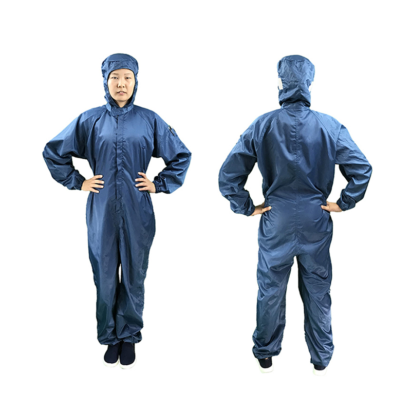 Anti statisk mitten av öppen huva jumpsuit